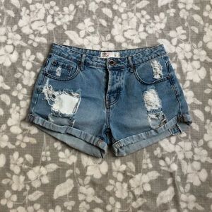 Denim shorts